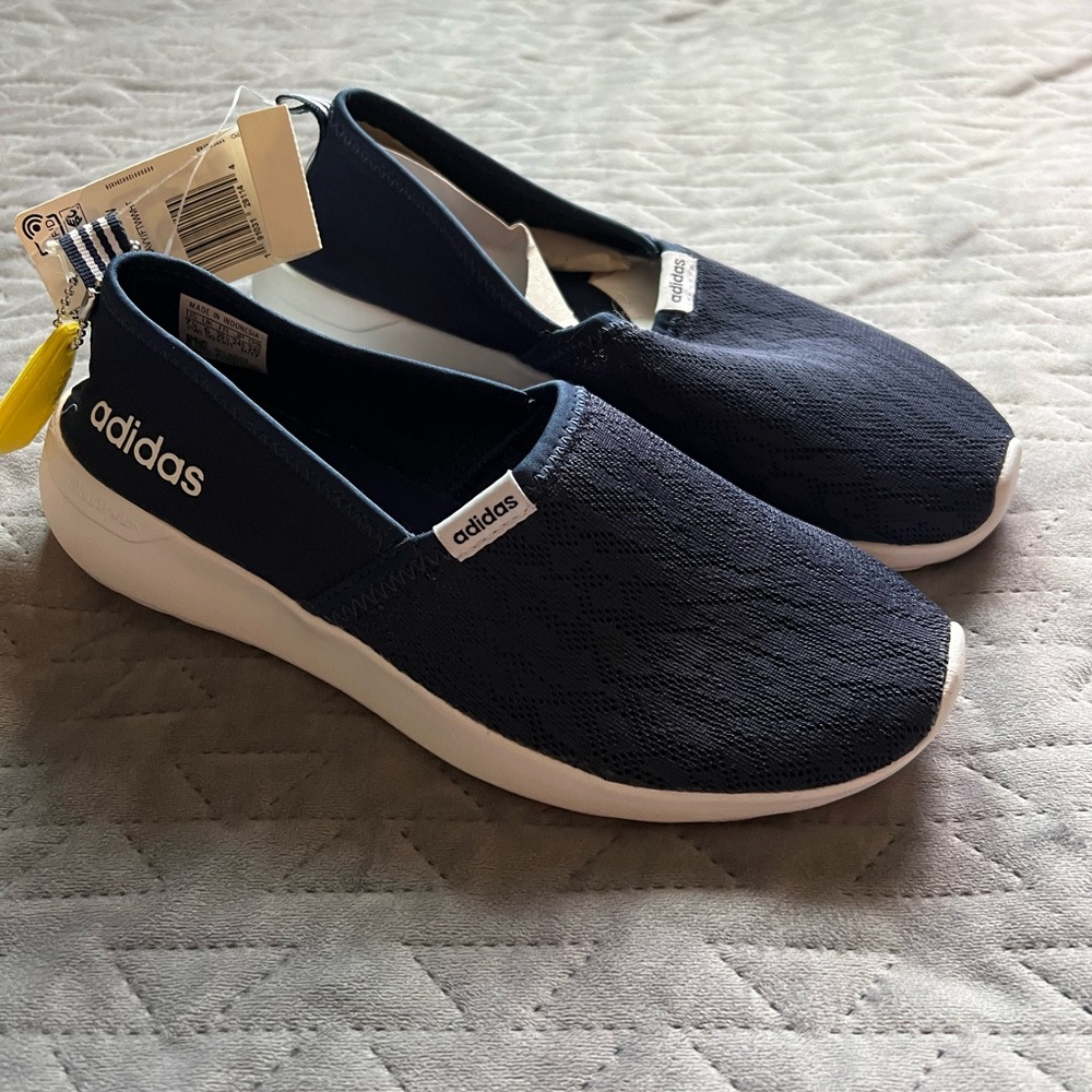 Adidas Women's Navy Blue Slip-On Sneakers